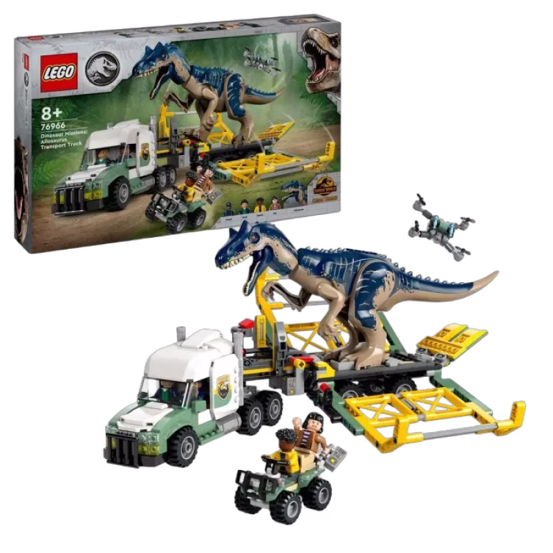 LEGO Jurassic World 76966 Dinosaurieuppdrag: transportbil med allosaurus