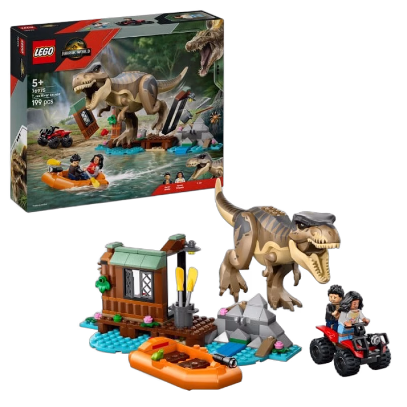 LEGO Jurassic World 76975 Flodflykt med T. rex
