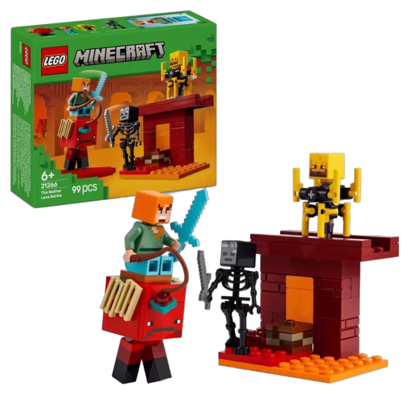 LEGO Minecraft 21266 Lavastriden i Nether