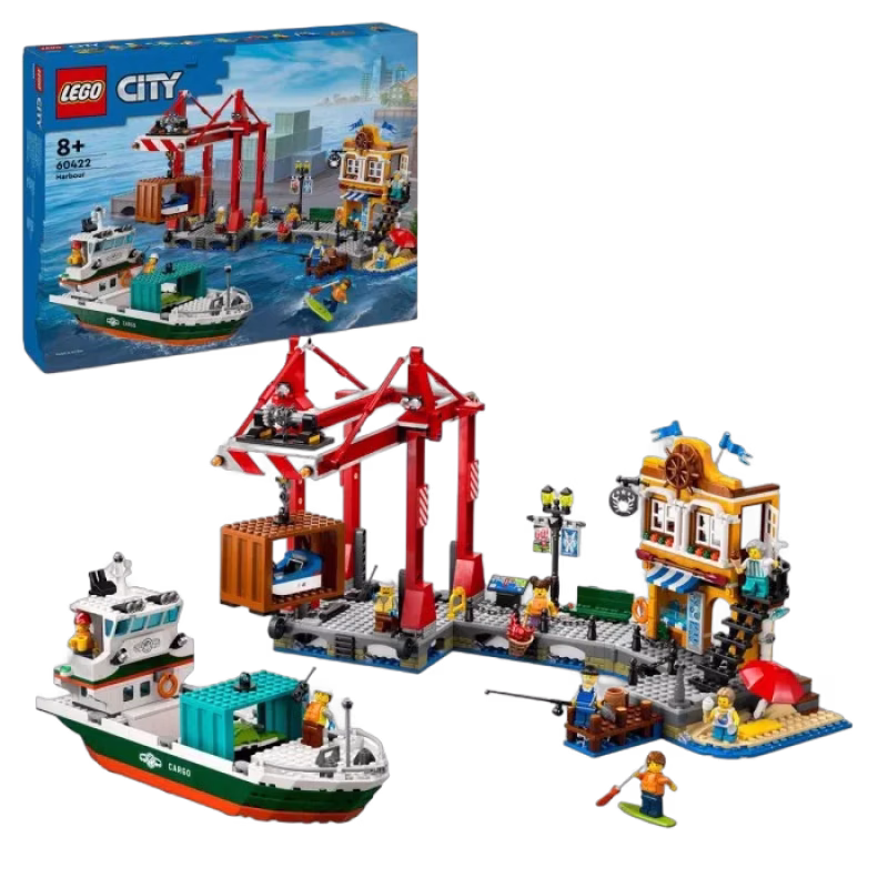 LEGO My City 60422 Kusthamn med lastfartyg