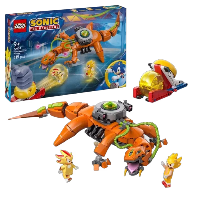 LEGO Sonic 77003 Super Shadow mot Biolizard