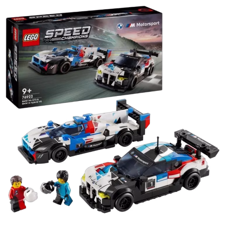 LEGO Speed Champions 76922 BMW M4 GT3 och BMW M Hybrid V8 racerbilar