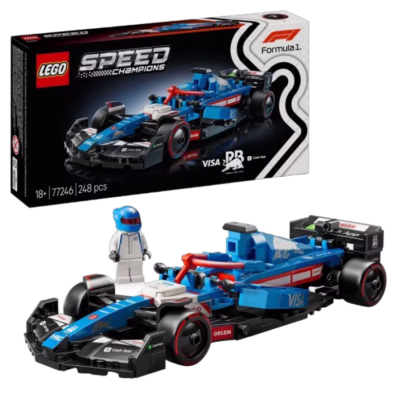 LEGO Speed Champions 77246 Visa Cash App RB VCARB 01 F1 racerbil