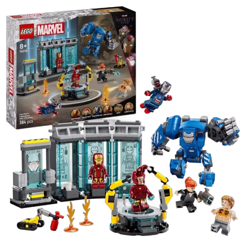 LEGO Super Heroes Marvel 76315 Iron Mans labb: rustningarnas sal