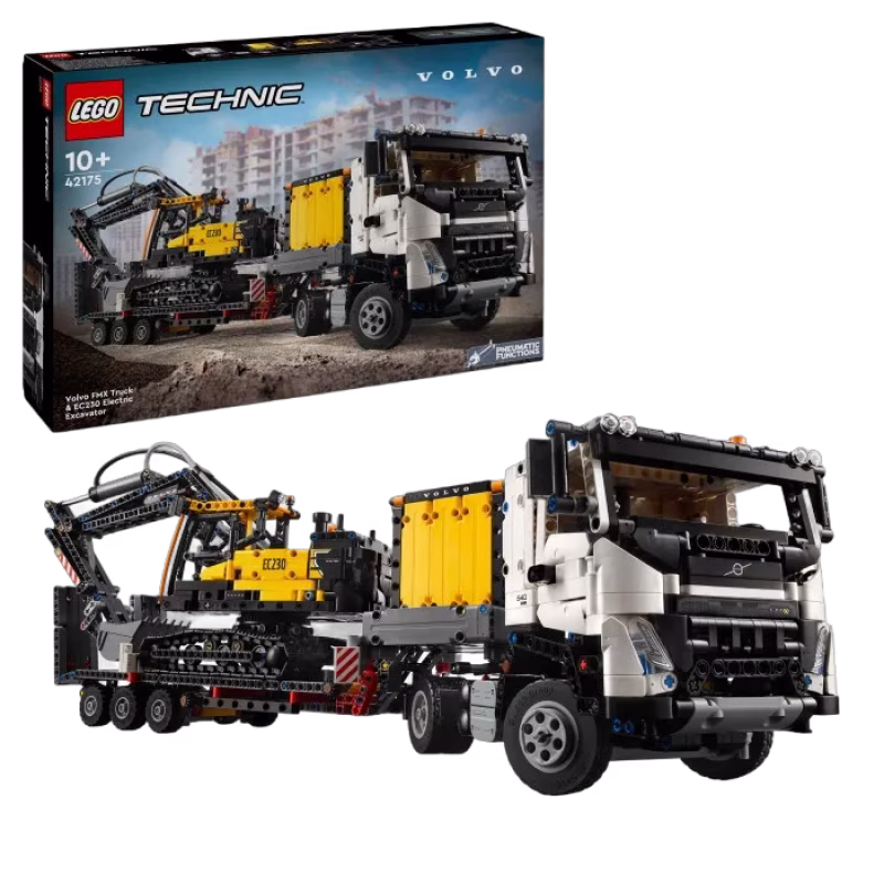 LEGO Technic 42175 Volvo FMX lastbil & EC230 elgrävmaskin