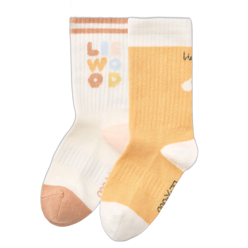 LIEWOOD Annette Strumpor 2-pack, Light apricot/Creme de la creme, 29-32