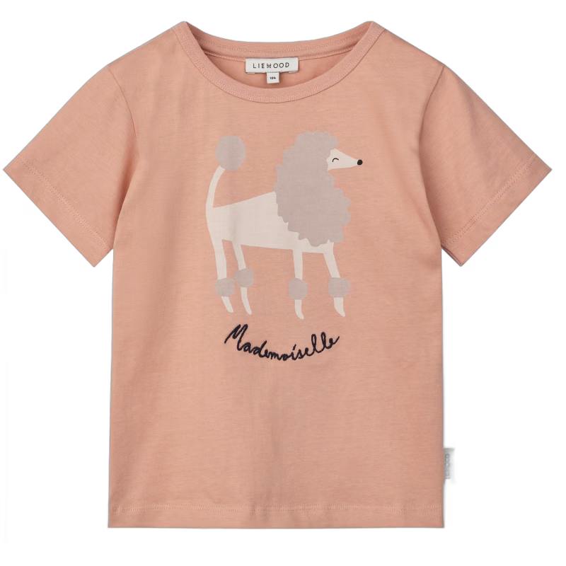 LIEWOOD Apia Placement T-shirt, Paris mademoiselle/Pale tuscany, 98