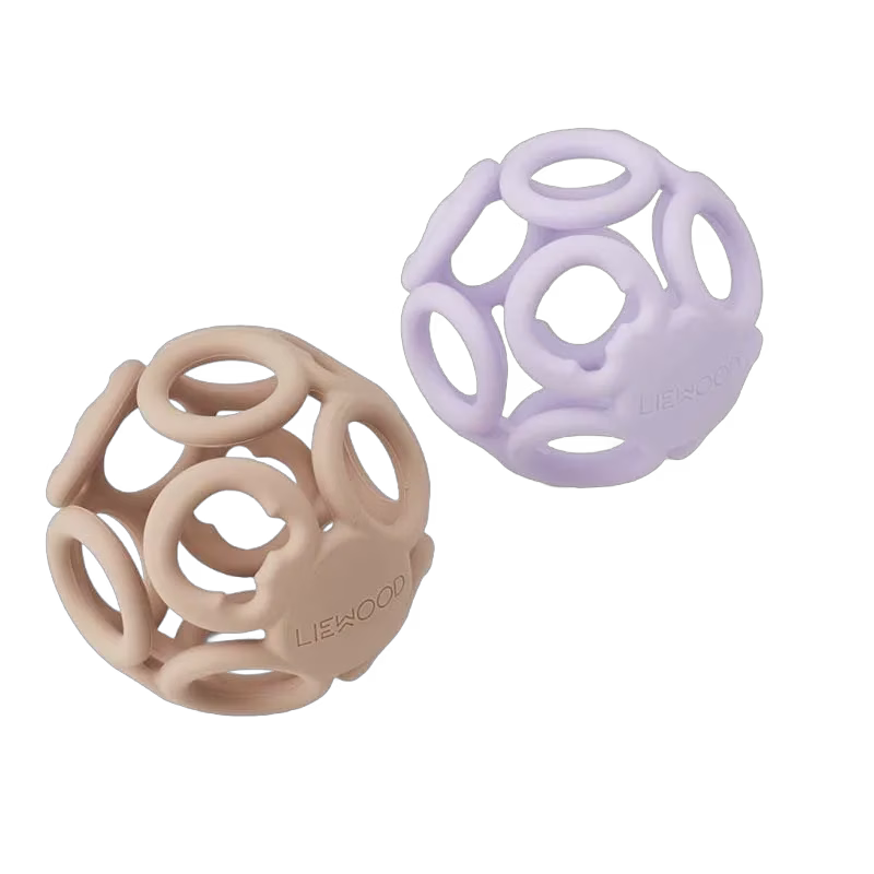 Liewood bitleksak boll Jasmin 2-pack, light lavender/rose
