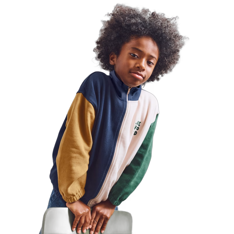 LIEWOOD Cassius Zip Tröja, Classic Navy Multi Mix, 122-128