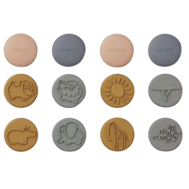 Liewood Earl Stämplar 12 st (Golden Caramel Mix)