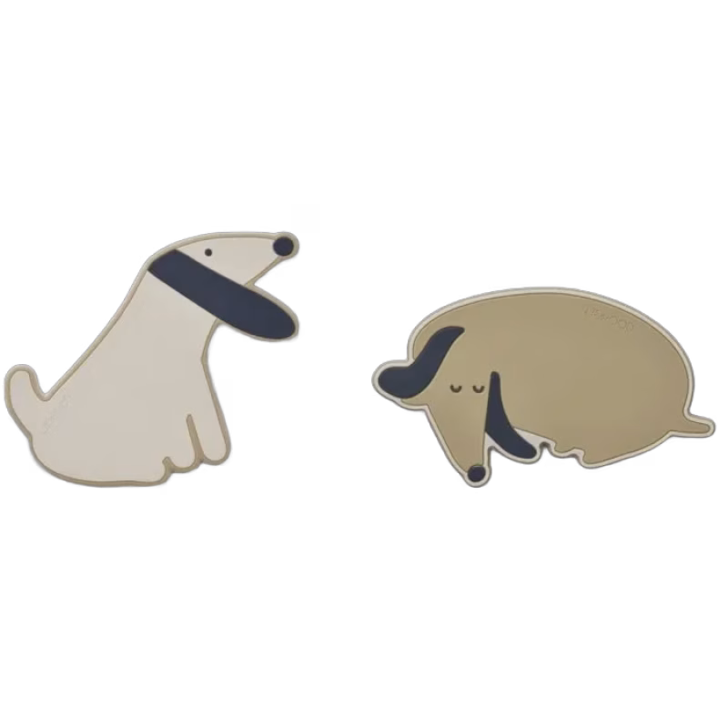 Liewood Gia Bitleksak 2-pack Dog (Oat Mix)