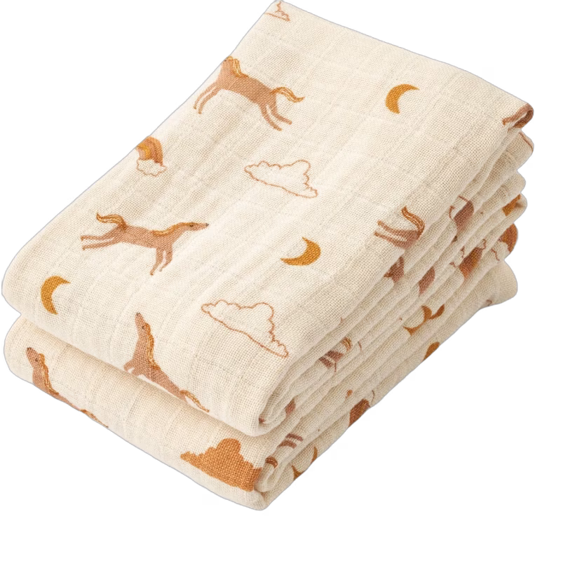 LIEWOOD Lewis Muslinfilt 2-Pack, Dream/Ecru