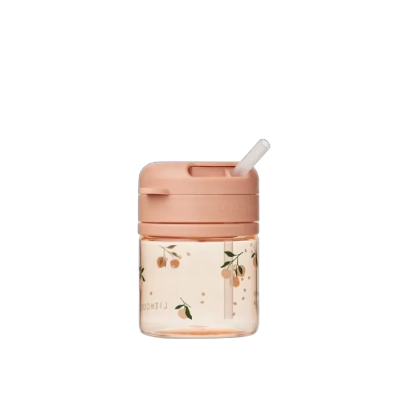 Liewood Pavia Mugg med sugrör Tritan Peach (Sea Shell)