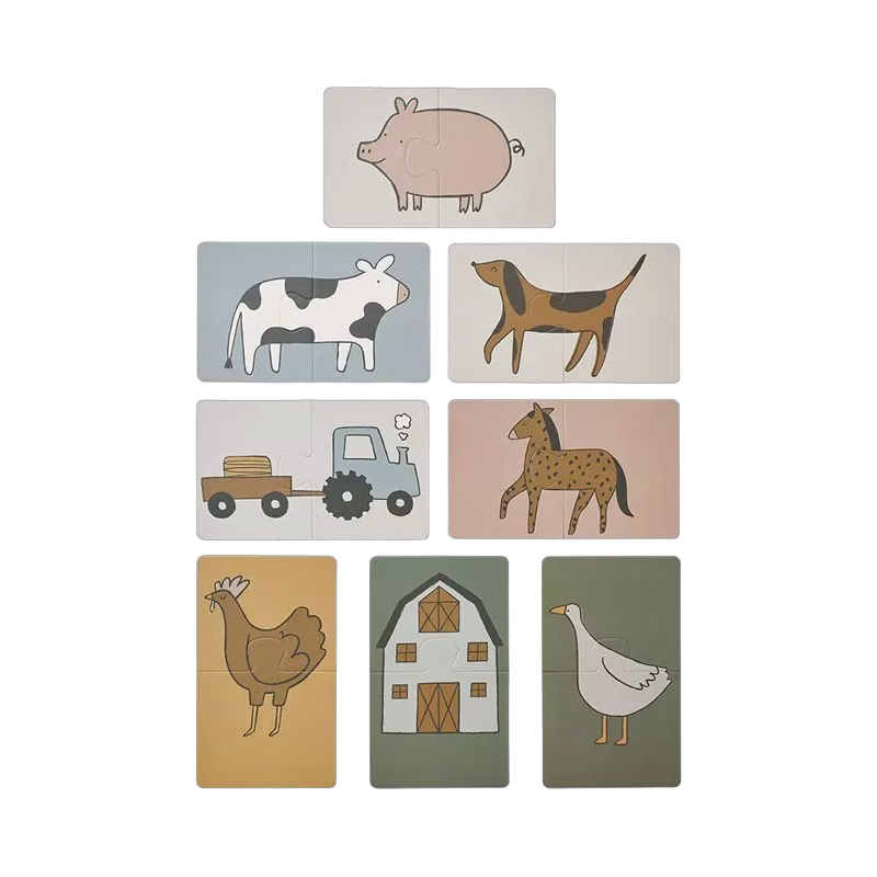 Liewood pussel Brett 8x2 bitar, bondgård/sand