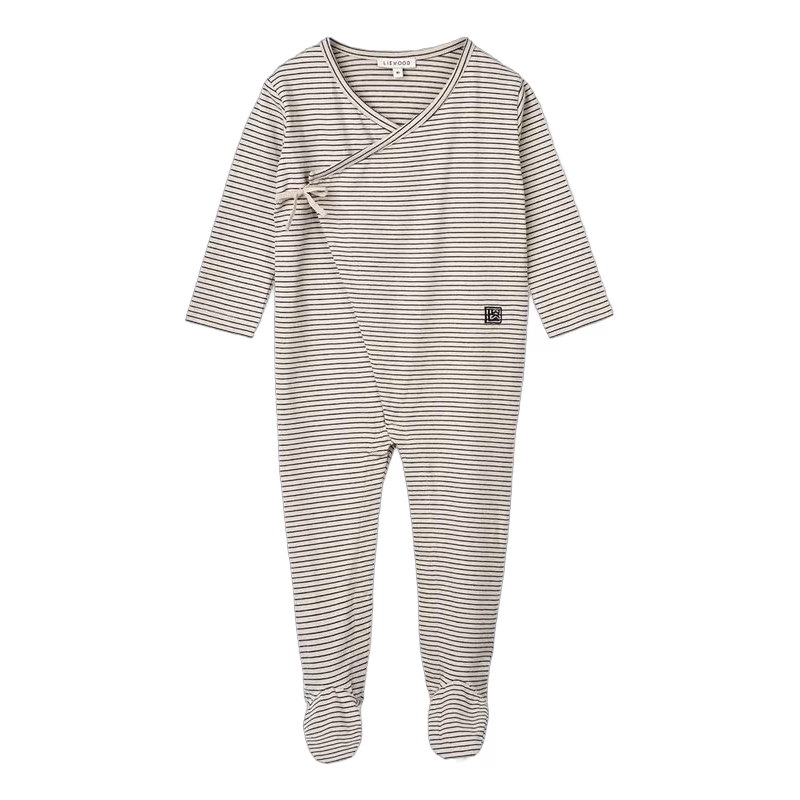 Liewood pyjamas Bolde stl 56, rand navy/sand