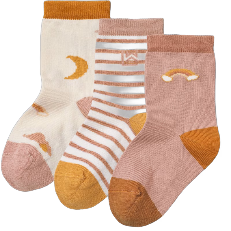 LIEWOOD Silas Strumpor 3-pack, Dream/Ecru mix, 22-24