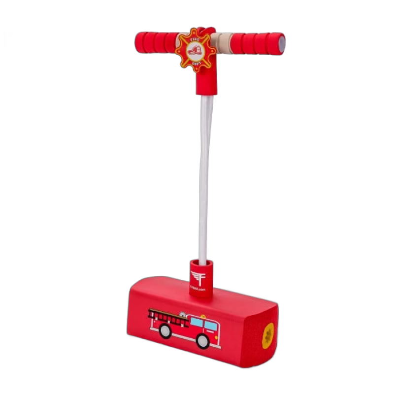 Light & Sound Fire Ladder Truck Pogo Hopper Mjuk hoppstylta