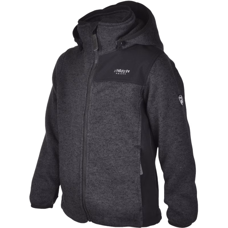 Lindberg Bormio Fleecejacka, Black, 160