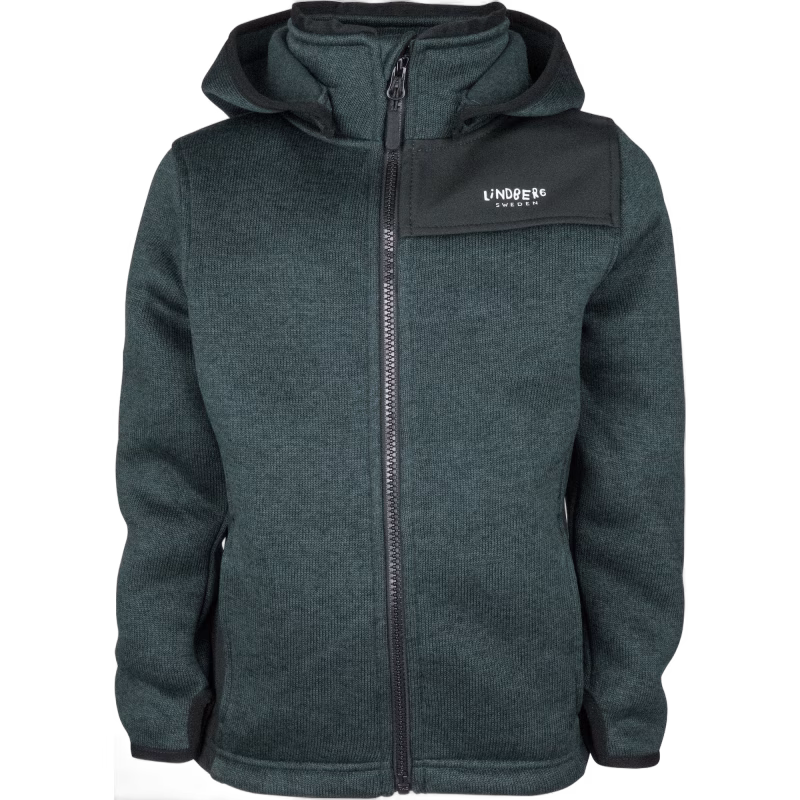 Lindberg Bormio Fleecejacka, Dark Mint, 130