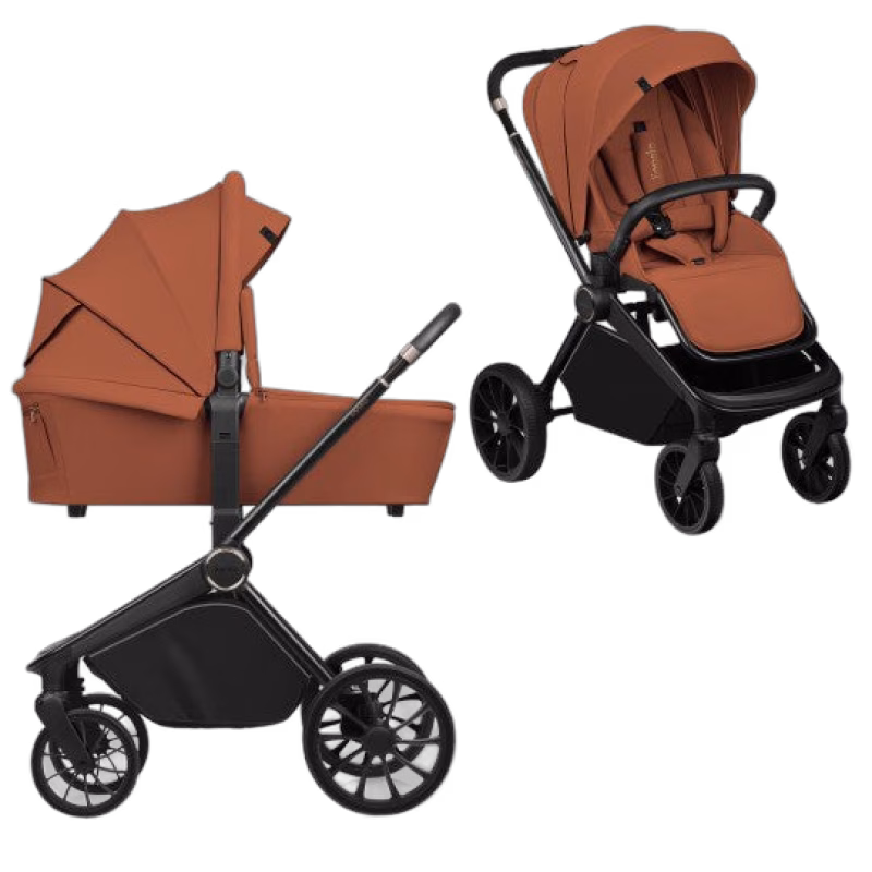 Lionelo MIKA Plus 2-in-1 Duovagn, Brown Rust