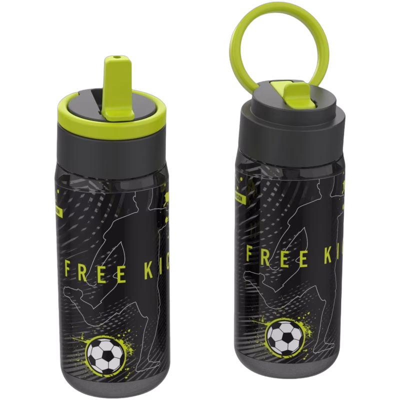 LunchBuddies Football Vattenflaska 500 ml, Black