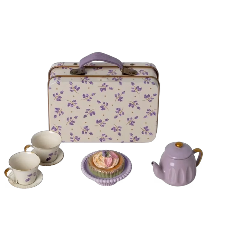 Maileg Eftermiddagsgodis Mus (Lila Madelaine)