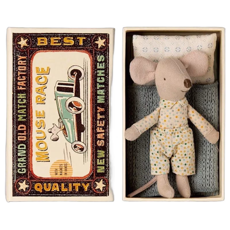 Maileg Lillebrormus i tändsticksask