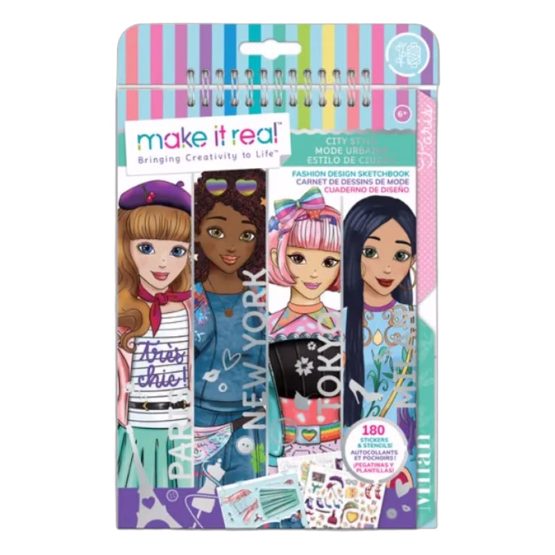 Make it Real Fashion Design Sketchbook: City Style