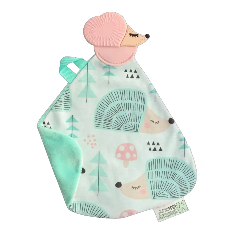 Malarkey Kids snuttefilt med bitleksak, igelkott