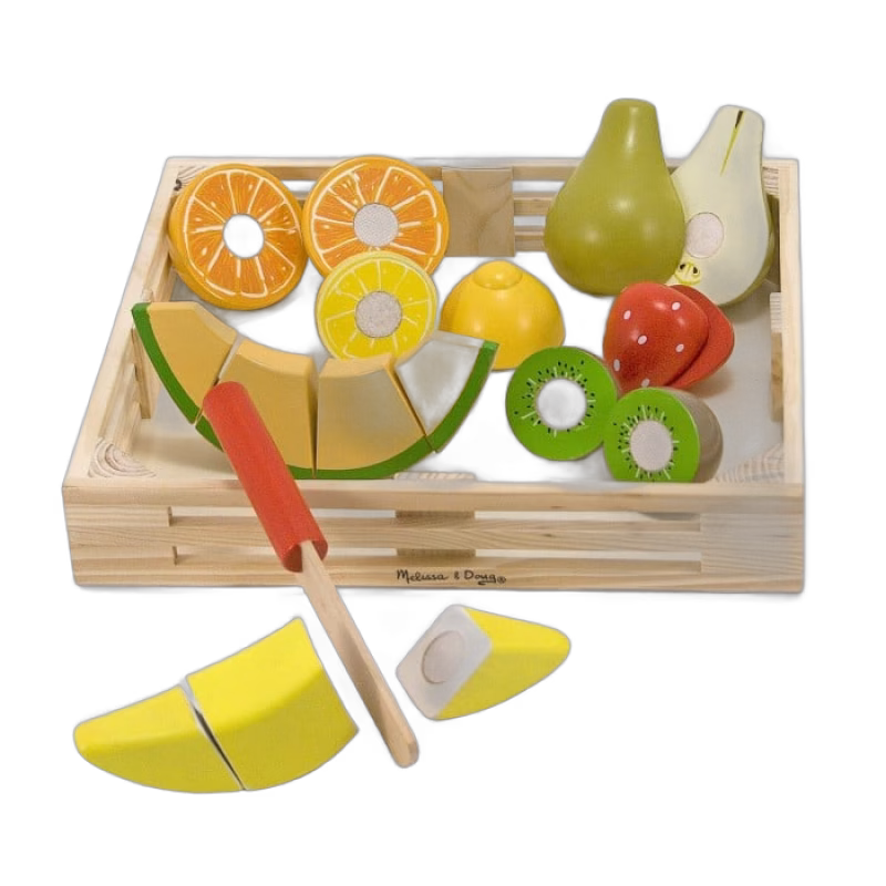 Melissa & Doug Delbara frukter i trälåda