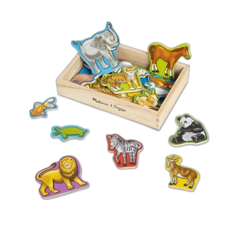 Melissa & Doug Djurmagneter i trä 20-pack