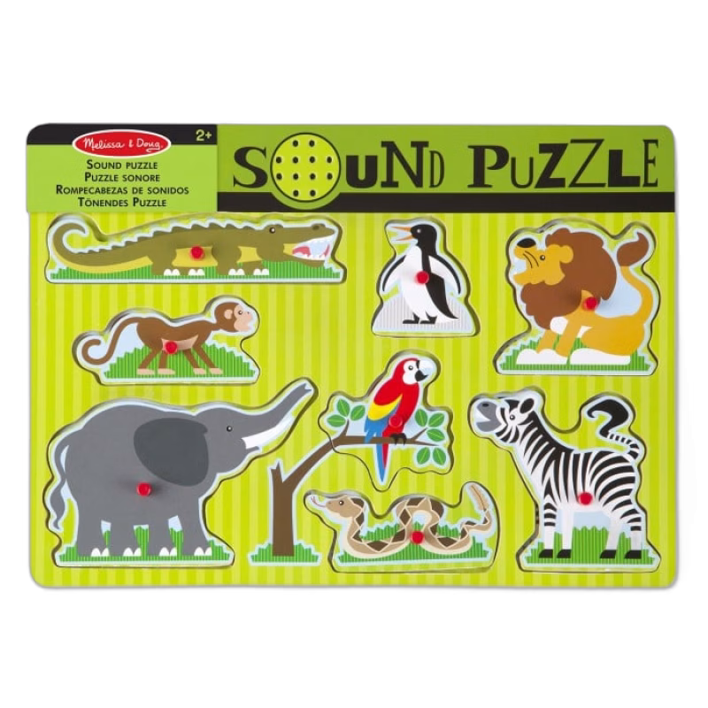 Melissa & Doug Ljudpussel Zoodjur (8-bitar)