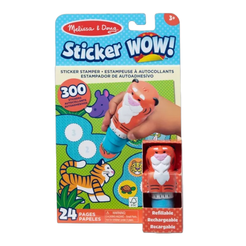 Melissa & Doug Sticker Wow! Aktivitetsblock (Tiger)