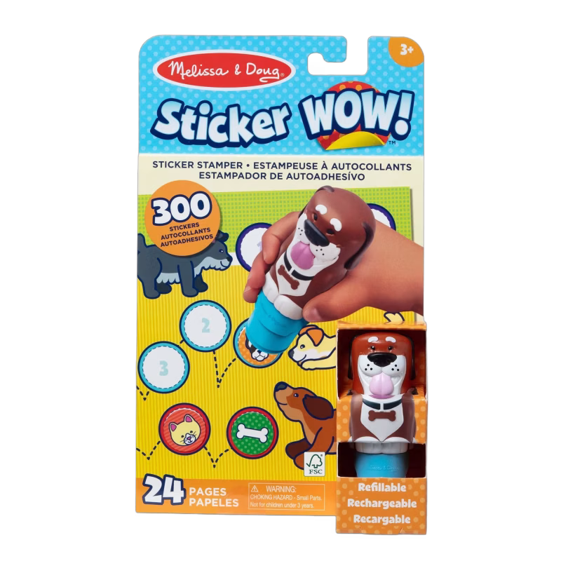 Melissa &  Doug Sticker WOW! Aktivitetsbok Hund