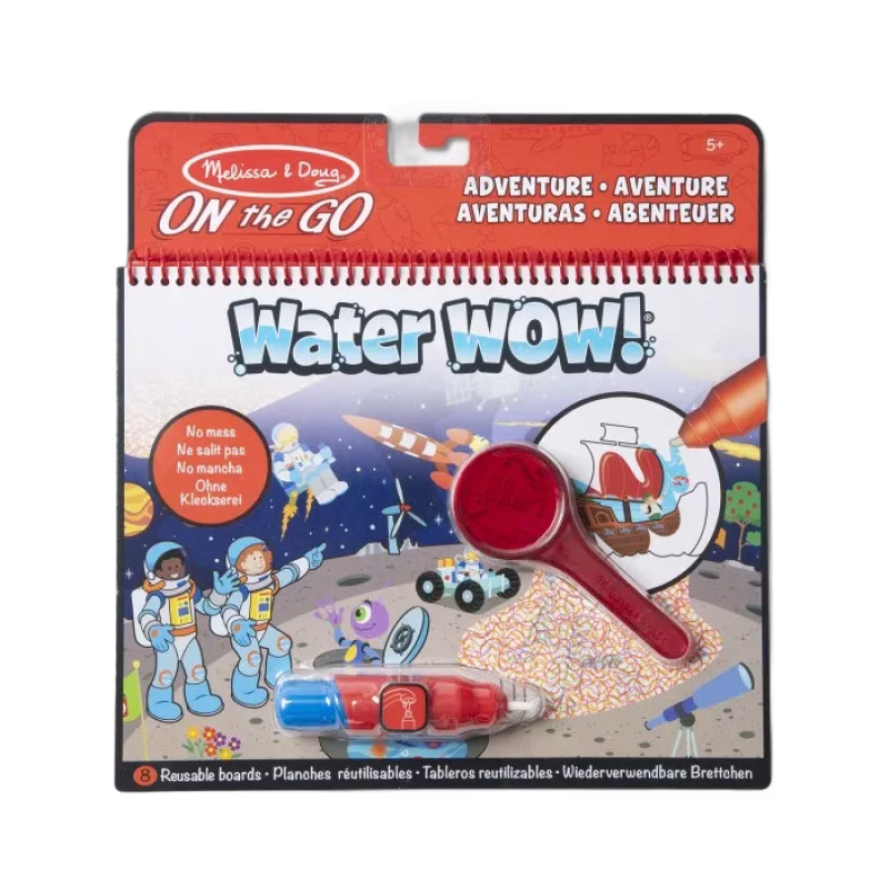 Melissa & Doug Water Wow! Målarbok med lins (Äventyr)