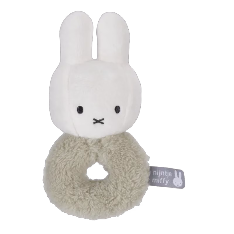 Miffy Mjuk Skallra (Fluffy Green)
