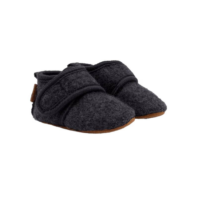 Mikk-Line Inneskor Ull, Anthracite Melange, 18-24 mån