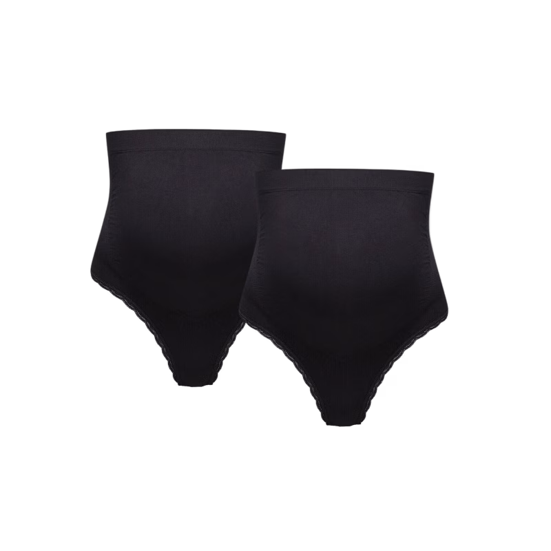 Milki Hipster Gravidtrosa 2-pack, Black XS/S