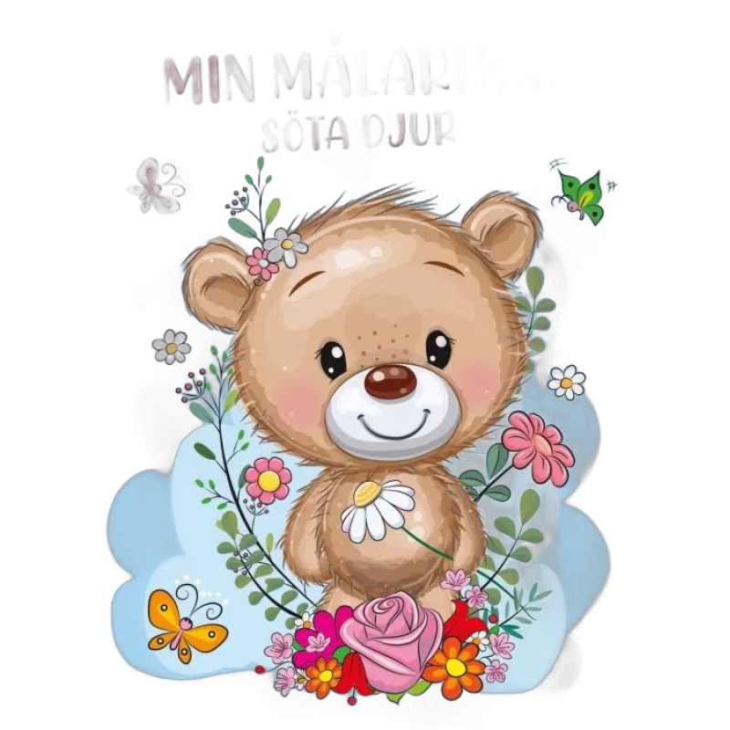 Min målarbok Söta djur