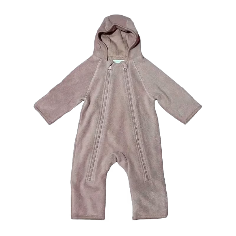 Mini Dreams babyoverall fleece strl 74, brun, stl 74