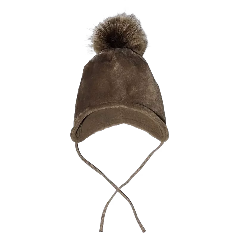 Mini Dreams mössa Cozy 6-12 mån, brown