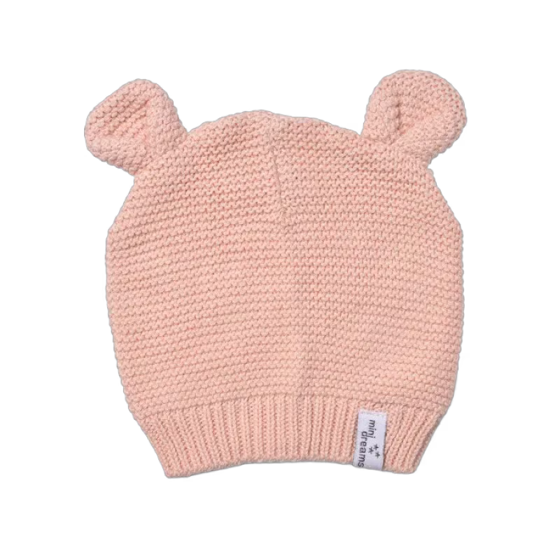Mini Dreams mössa Cute 3-6 mån, vintage pink