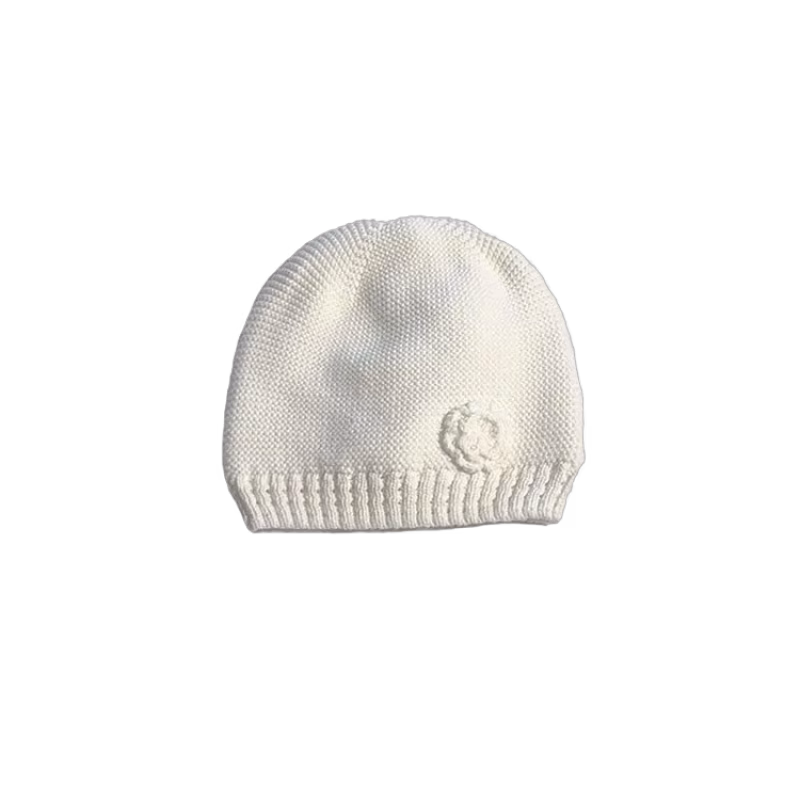 Mini Dreams mössa Flower 0-3 mån, offwhite