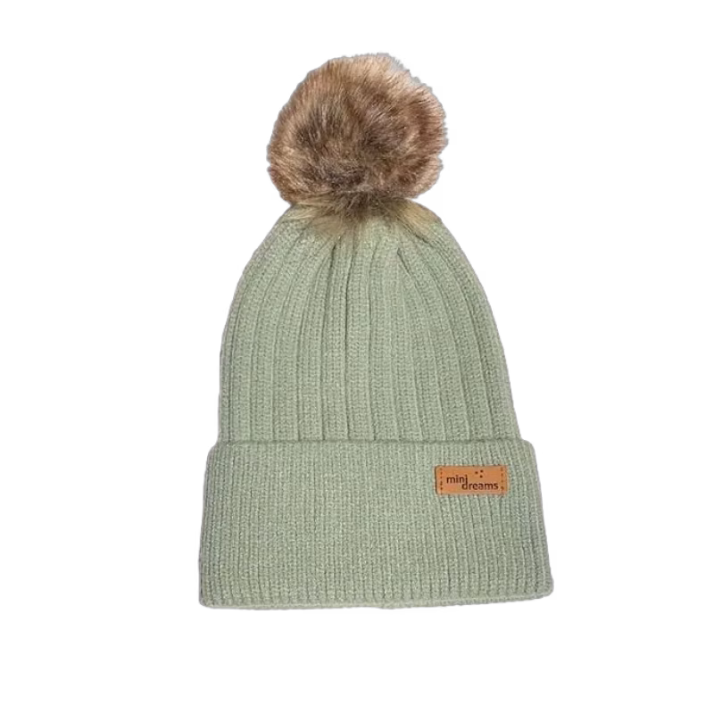 Mini Dreams mössa Fluffy 12mån+, grön