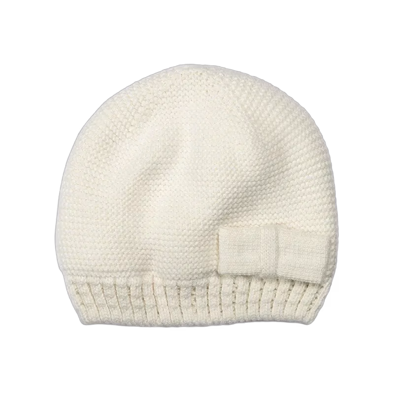 Mini Dreams mössa Hat Bow 0-3 mån, offwhite