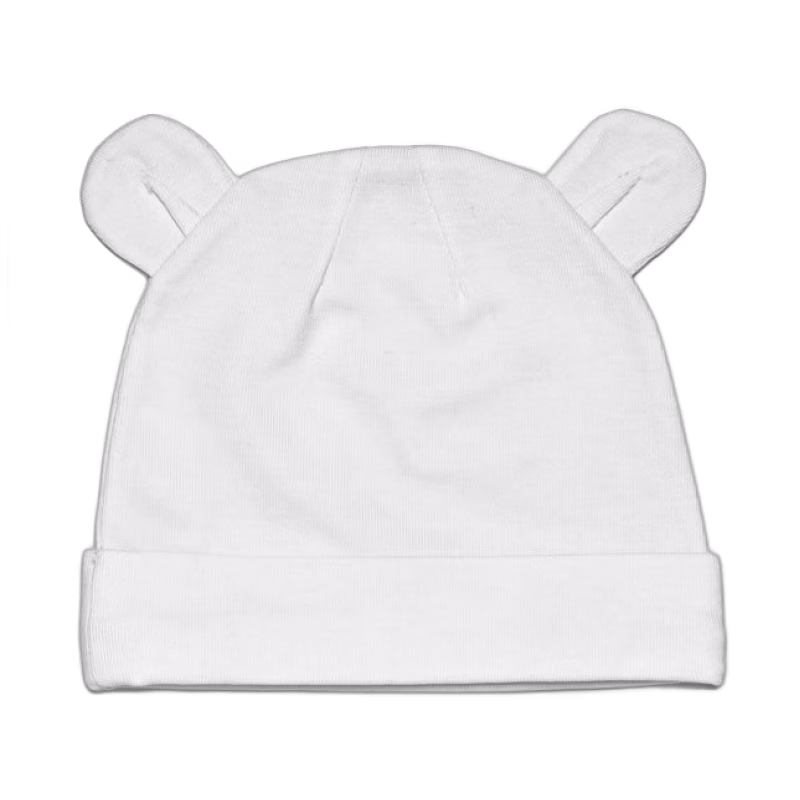 Mini Dreams mössa med öron 0-3 mån, vit