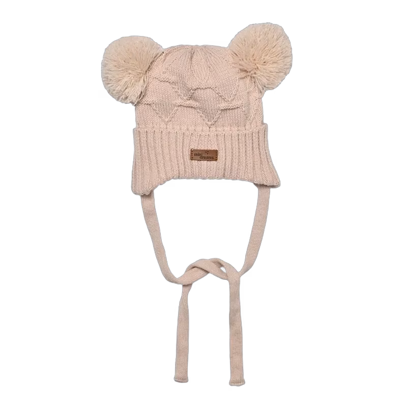 Mini Dreams mössa Pom Pom 6-12 mån, pink