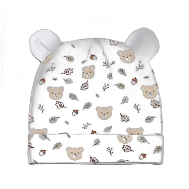 Mini Dreams mössa teddy bear 0-3 mån, vit