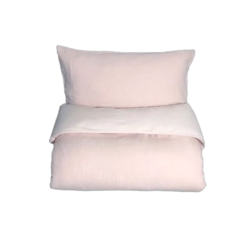 Mini Dreams Påslakan Little Wave Vagn/vagga Light Pink