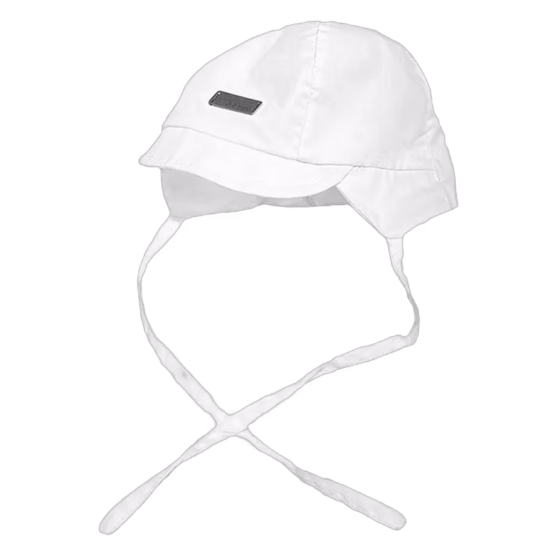 Mini Dreams solhatt baby cap stl 0-2 mån, offwhite